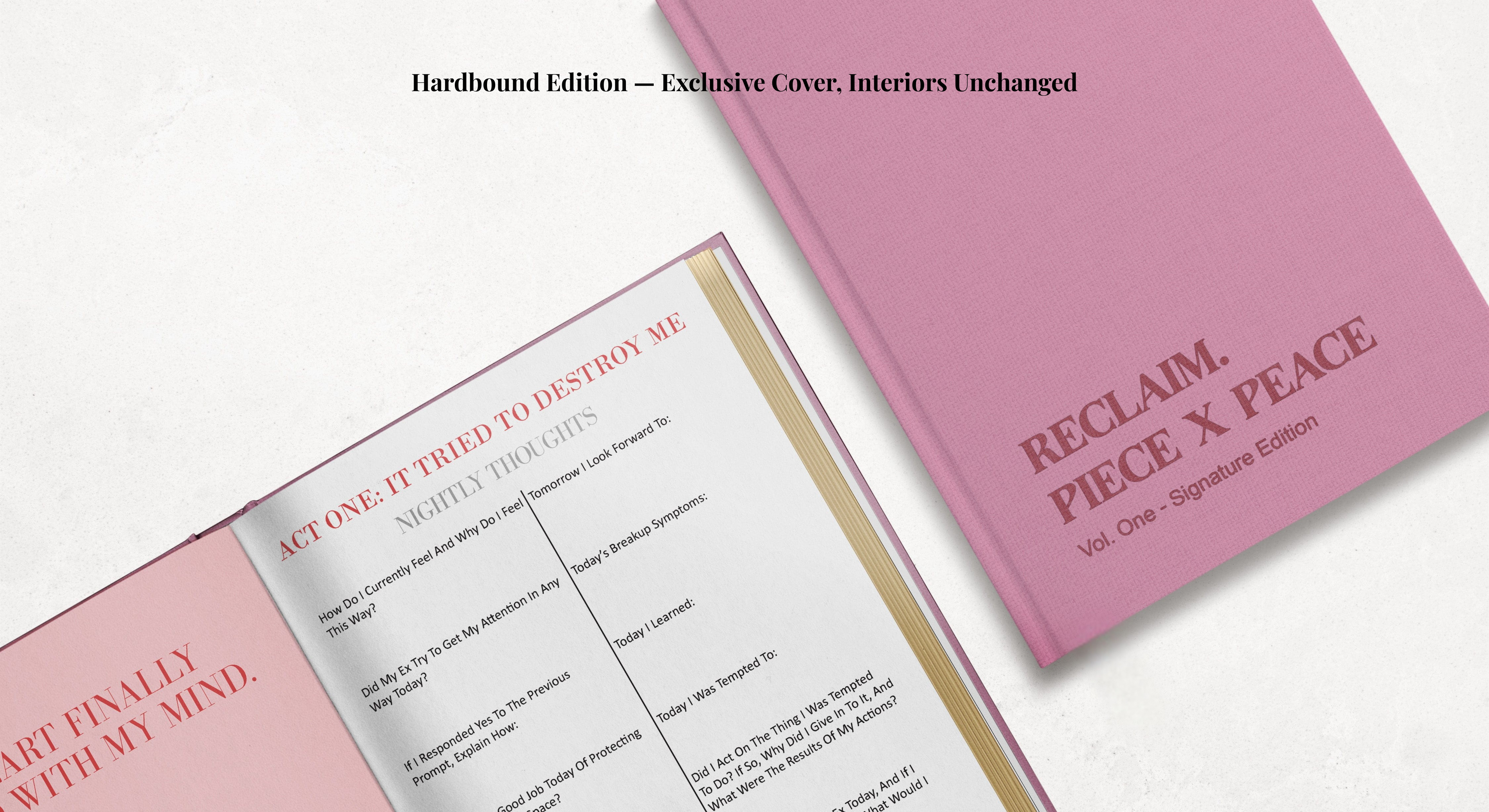 Reclaim. Piece x Peace Guided Journal